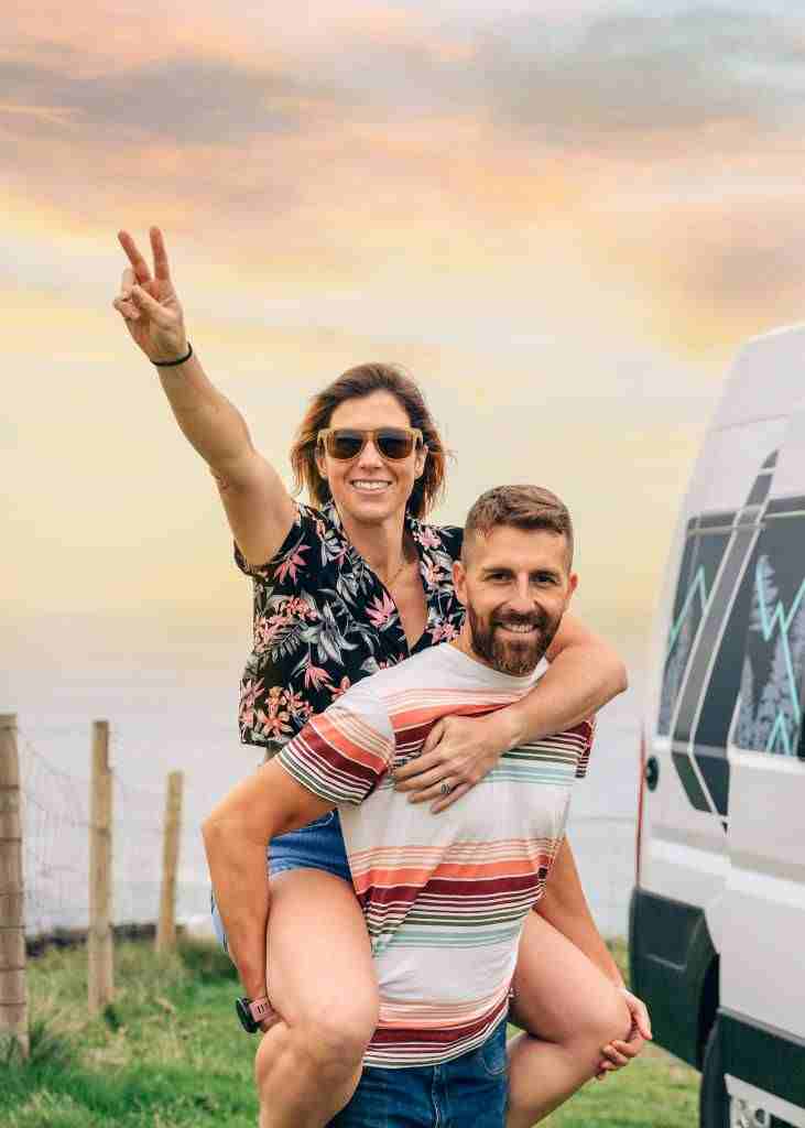 Vacances camping couple