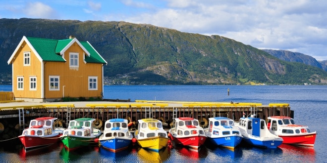 Autour et dans les environs de Bergen en Norvège