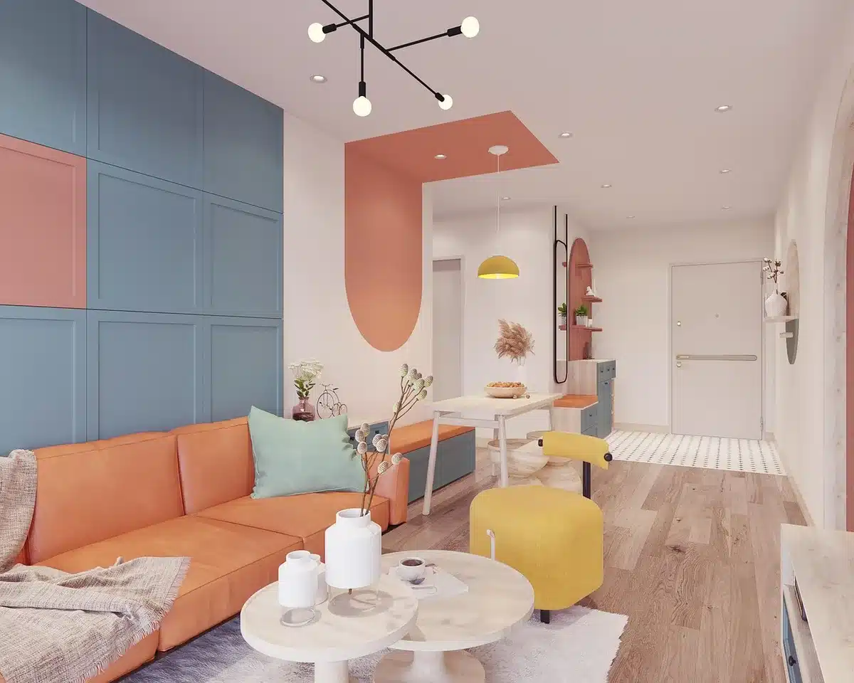 Cuisine équipée d'un appartement de montagne avec table familiale