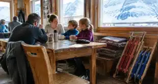 Gîte refuge familial en Haute-Savoie: nuit confortable et descente en luge